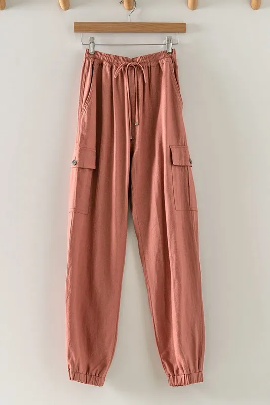 Terra Pink Cargo Pants