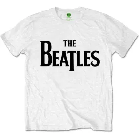 The Beatles Adult T-Shirt - Classic Beatles Logo - White