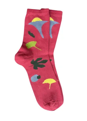 Tightology Cotton Socks - Medley Raspberry