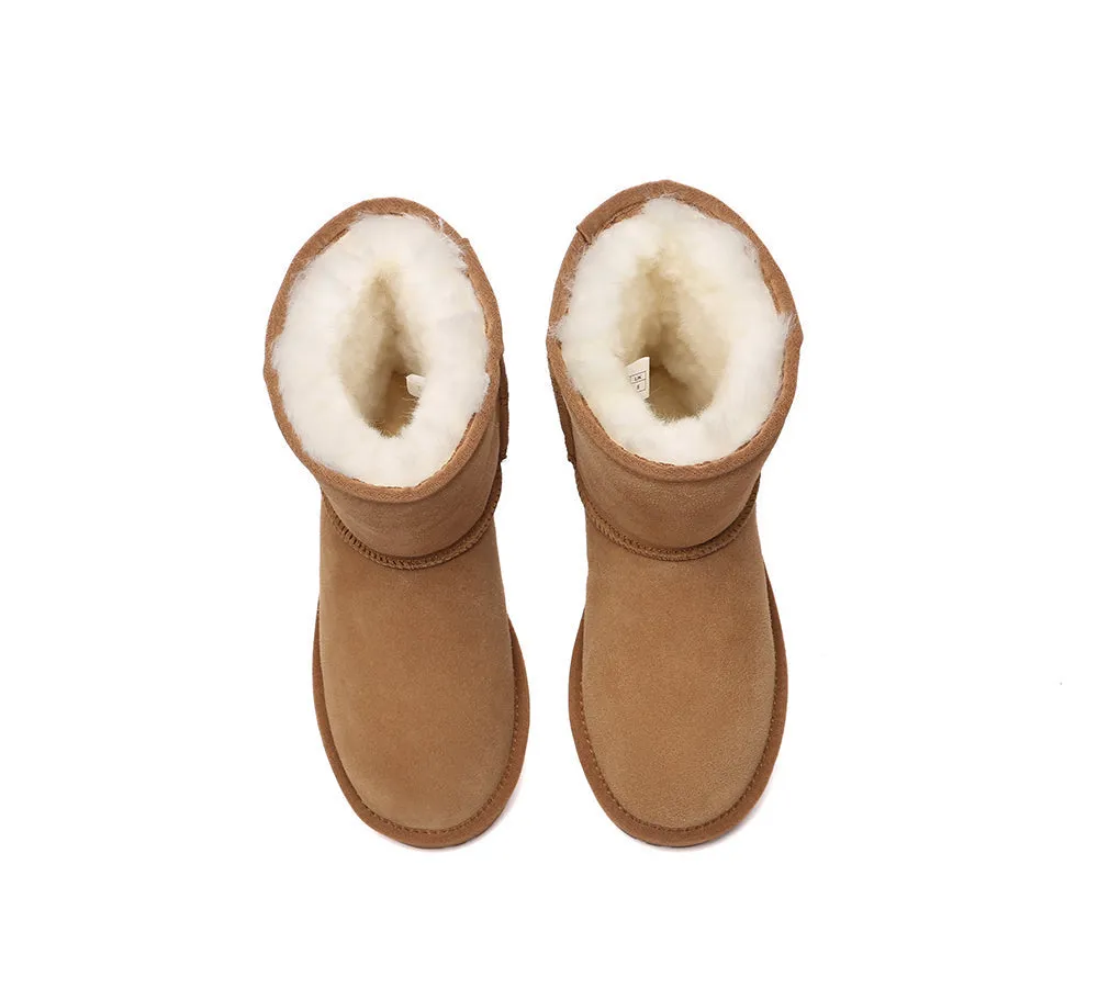 UGG Boots Sheepskin Wool Mid Calf Short Classic Suede Boots