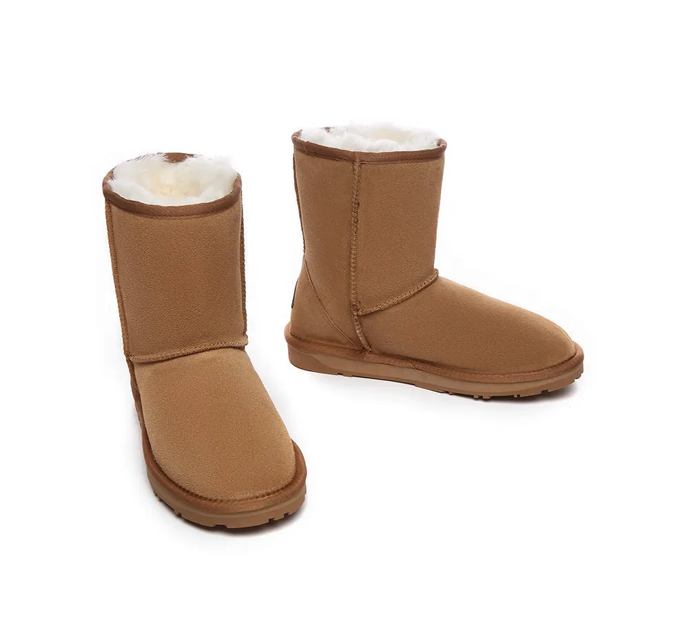 UGG Boots Sheepskin Wool Mid Calf Short Classic Suede Boots