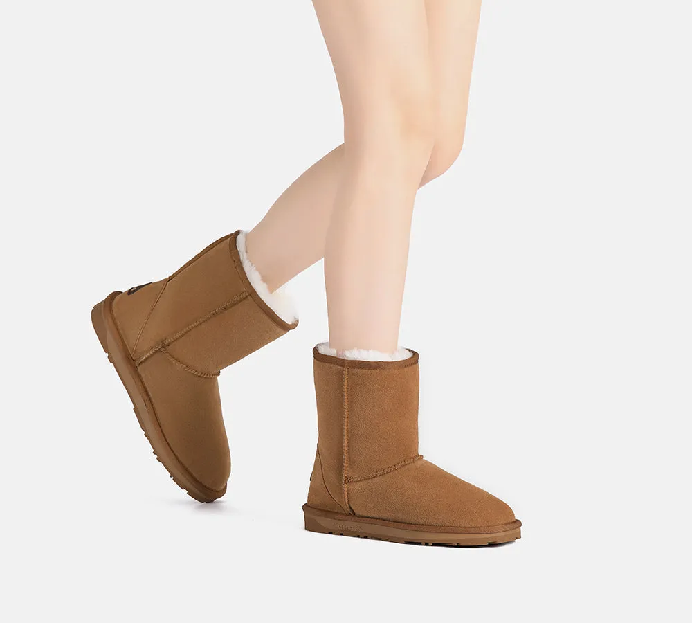 UGG Boots Sheepskin Wool Mid Calf Short Classic Suede Boots