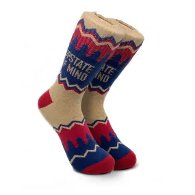 Upstate of Mind Standard Socks - Red/Navy